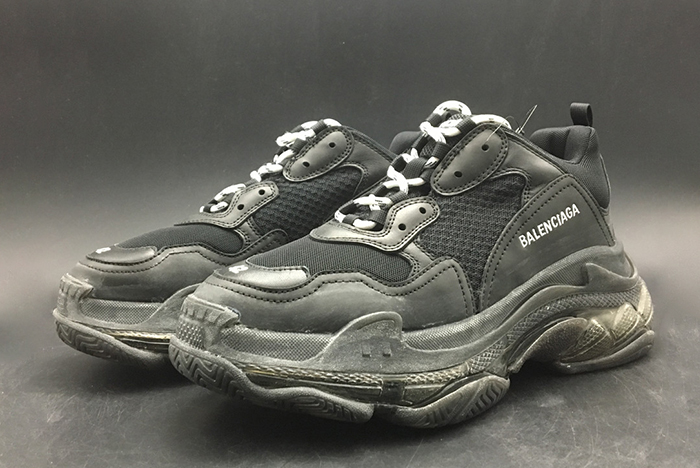 Ba*len*cia*ga triple s trainer ''clear sole'' - Ba*len*cia*ga -black 541624 w09o1 1000